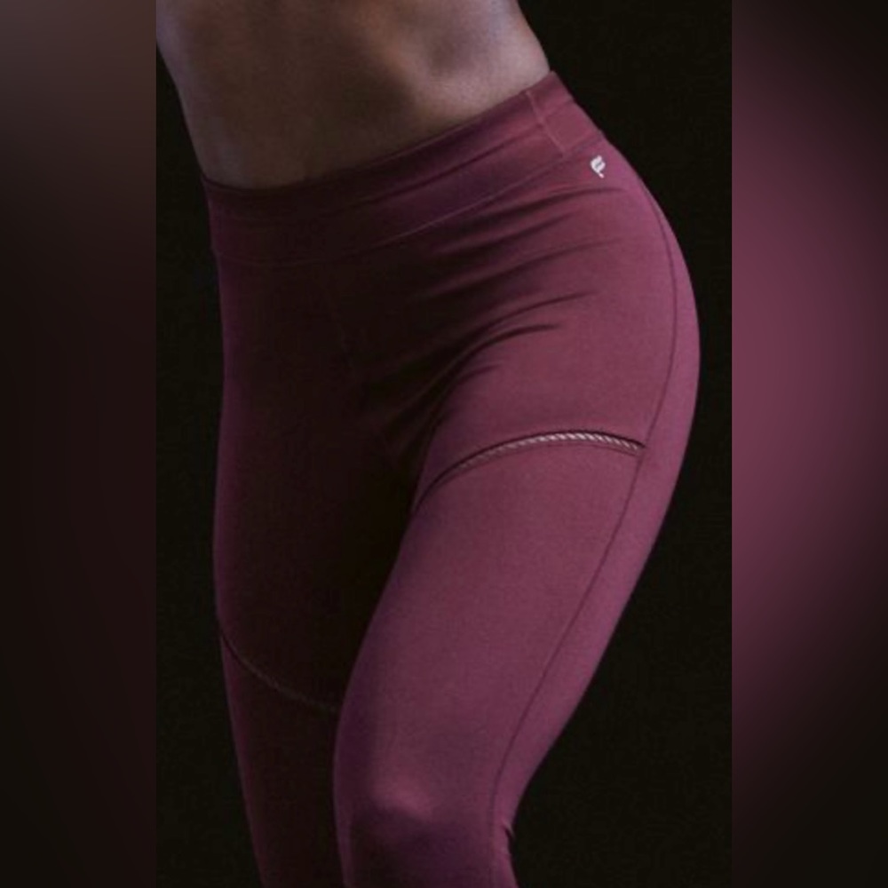 NWT Fabletics High Waisted Statement Powerlift Sz XXL 18-20 Black Cherry Pink